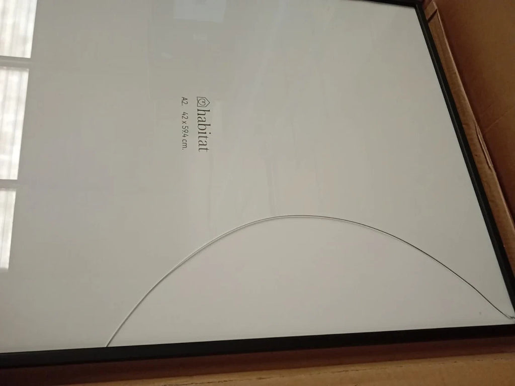 Habitat Aluminus Black Metal Picture Frame 61x43cm A2