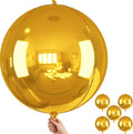 Froova 14pcs Gold Round Foil Balloons 22 15 10 4D Metallic Golden Reusable New