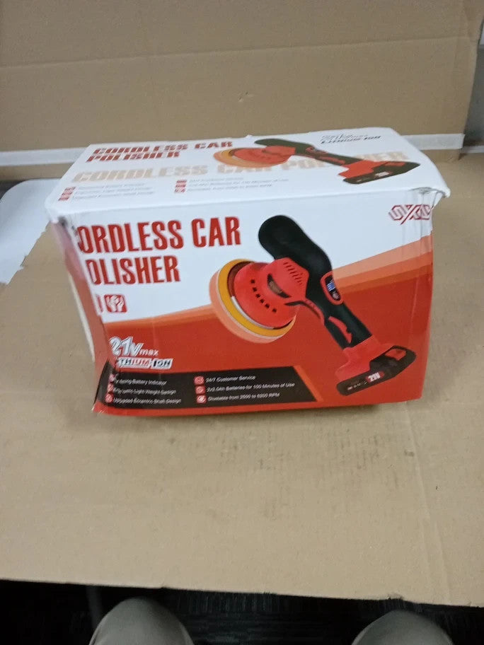 Innsky Cordless Car Polisher 2x21V 2.0Ah Rechargeable Batteries Car Buffer