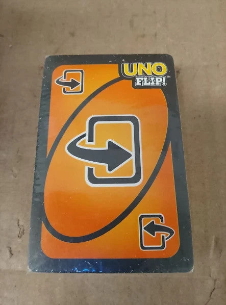 Mattel Games Uno Flip Family Card Game Adults Teens Kids Double Sided 3+ New