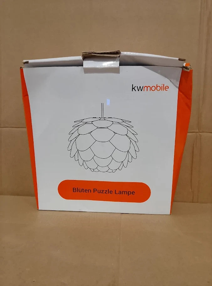 Kwmobile DIY Puzzle Lampshade Jigsaw IQ Lamp Cherry Blossom Flower Light