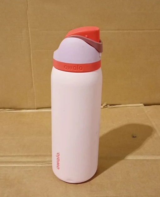 Owala FreeSip Water Bottle 945ml Insulated Stainless Steel Straw Angel Food