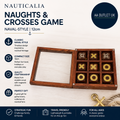 Nauticalia Naval Style Noughts And Crosses Game 12cm Wooden Toy
