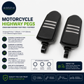 Motorcycle Highway Pegs Crash Bar Highway Foot Footrest Harley Touring Electra