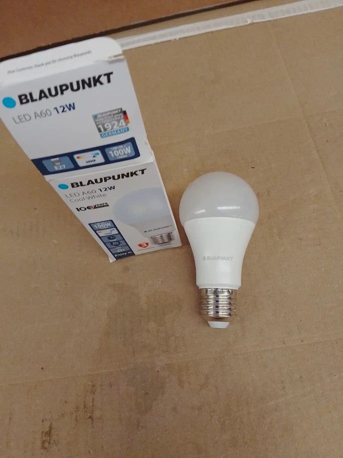 Blaupunkt LED Bulb Classic A60 lamp E27 Base Screw 12W Replaces 100W New