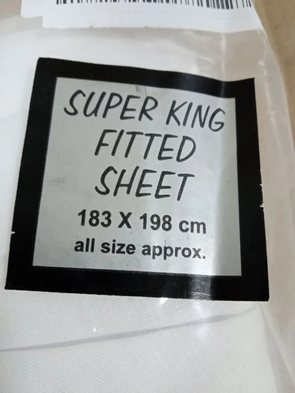 Plain Polycotton Percale Fitted Bed Sheets Shrinkage Super King 183x198cm New