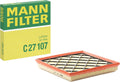 Mann Filter C 27 107 Air Filter Cars Transporters 26.7x26.2x 4.2cm New