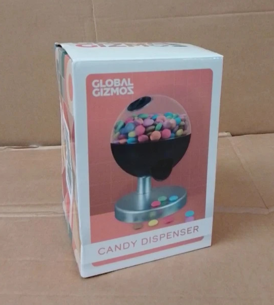 Global Gizmos 53950 Mini Touch Activated Candy Dispenser Sweet Jar Kids Design