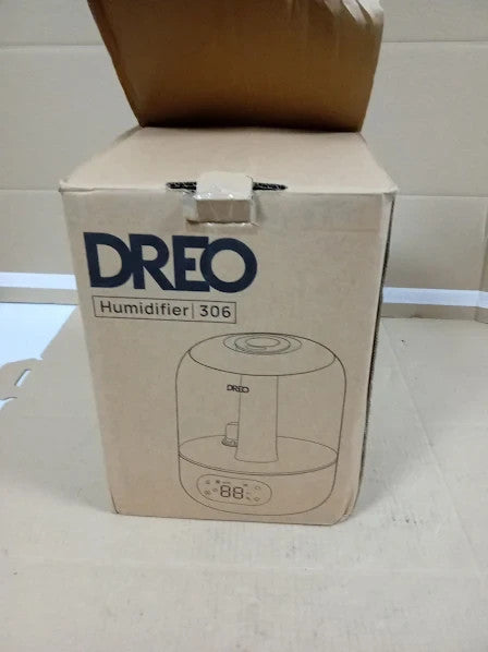 Dreo Humidifier Sensor 26dB Quiet Cool Mist Ultrasonic 7.68x7.68x10.24in New