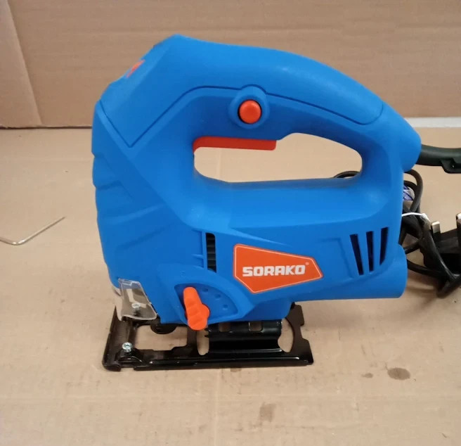 SORAKO 600W Corded Jigsaw Wood Metal 6 Speed 3 Orbital 45° Bevel Cut Design