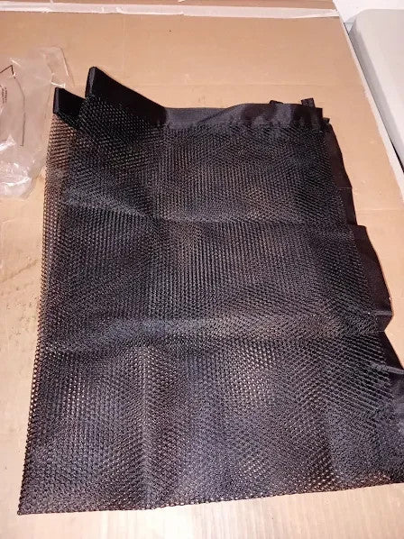 110x72cm Pet Mesh Gate No Drilling Portable Stair Fence Black Safety Guard