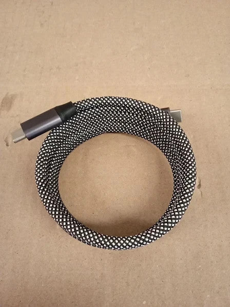 Magtame Cable 240W Magnetic USB C To USB C Cables 5ft 5A Nylon Braided New
