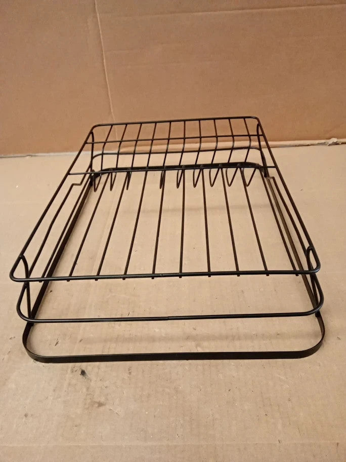 Argos Home Dish Rack Powder Coated Steel 22x42x36cm Black