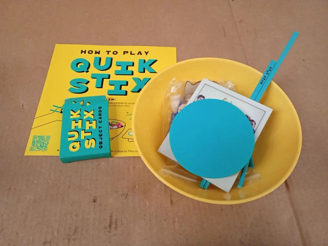 Quik Stix Family Board Game Fast Chopstick Party Game 2+ Players Quality New