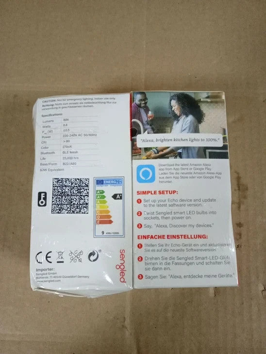 Sengled Smart Alexa Light Bulb B22 Alexa Bulb Bayonet Dimmable Bluetooth New