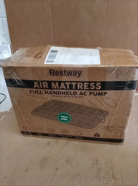 Bestway Premium Camping Double Airbed Electric Pump Inflatable 191x137x22cm New