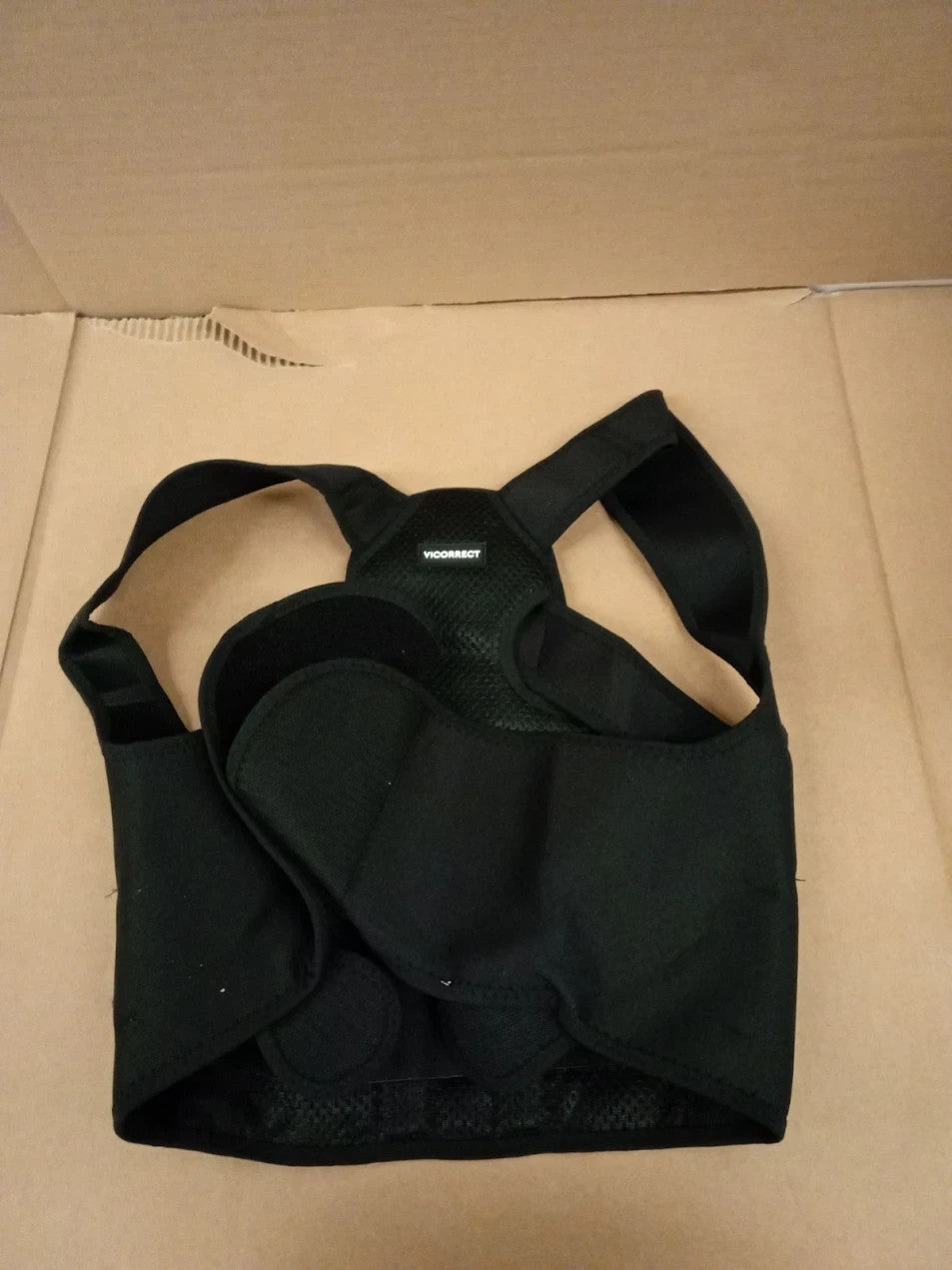 Vicorrect Posture Corrector Unisex Back Brace Support Shoulders Black Small New