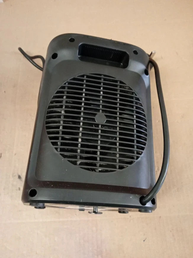 Bush 2000W Ceramic Fan Heater Lightweight PTC919K 3 Heat Settings Black