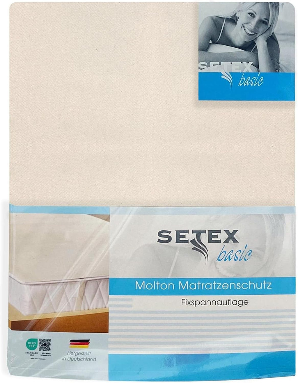 Setex Molleton Mattress Protector Corner Elastic Bands 100% Cotton Basic New