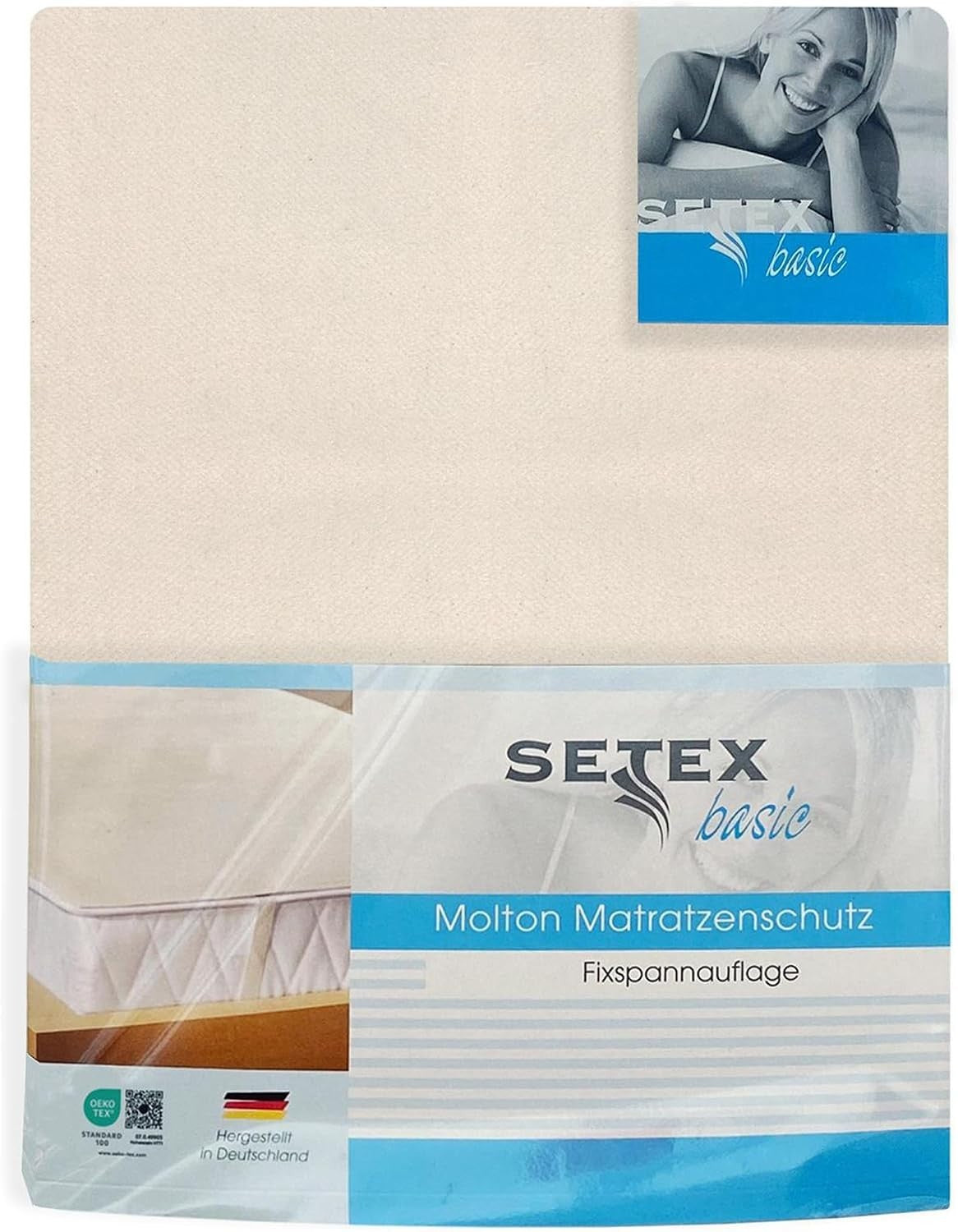 Setex Molleton Mattress Protector Corner Elastic Bands 100% Cotton Basic New