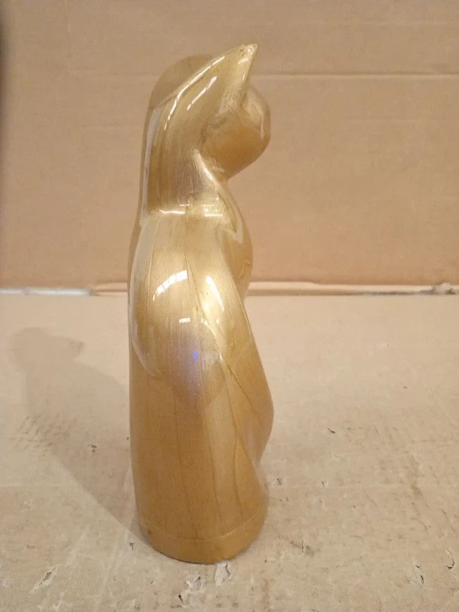 eSplanade Cremation Memorial Container Jar Pot Cat Urn Shape 5x9.02x9.02in New