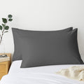 Comfort Beddings 2 Pack Pillowcases 56x79cm Extra Wide Pillow Covers Grey New
