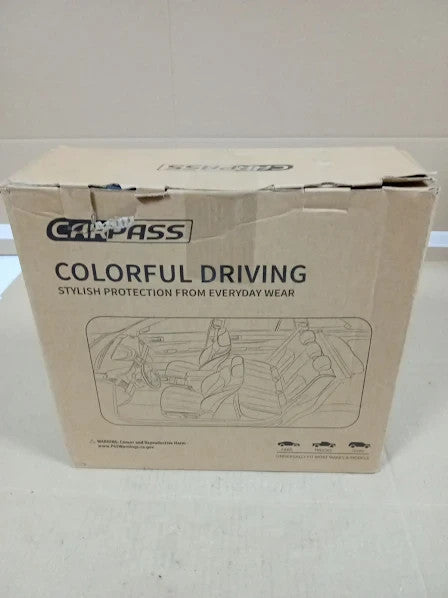 Car Pass Leather Diamond Bling Seat Covers 2 Front Interior Sets Waterproof New