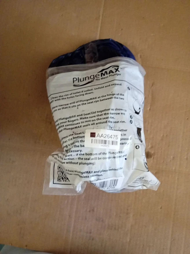 PermaFLOW PF0507 PlungeMAX No Mess Sanitary Toilet Plunger Blue Modern Design