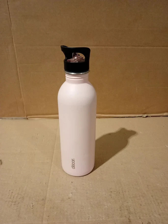 Decor Snap N Seal 1L Stainless Steel Water Bottle With Straw BPA Free Leakproof