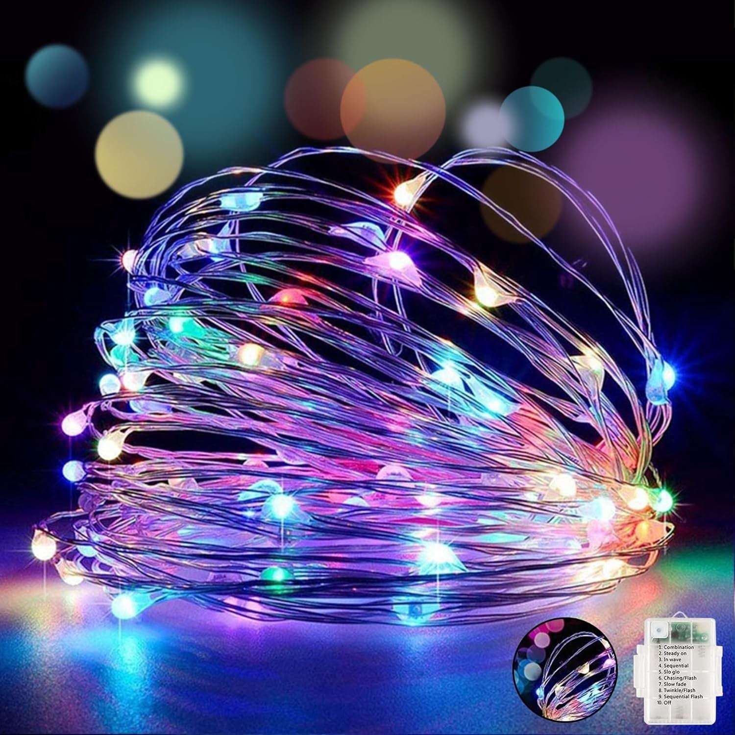 Knayis Fairy Lights Battery Operated 60LED 2 Pack 6M 19FT Fairy Lights New