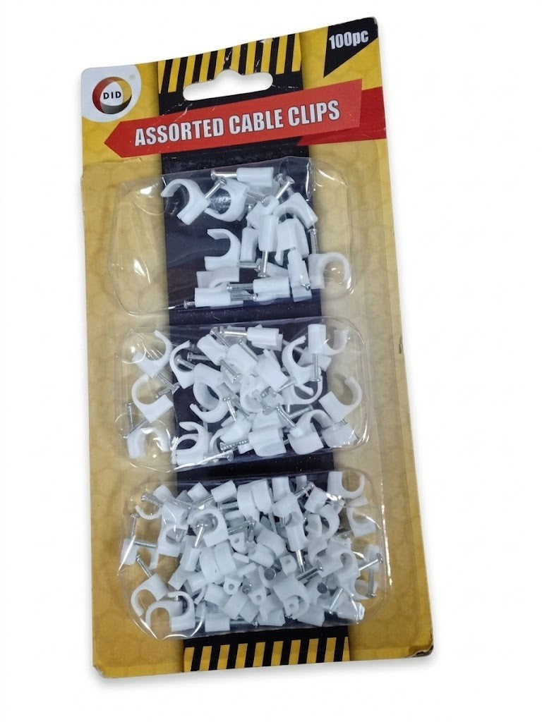 Muaj Cable Management Clips Assorted Round PE Cable Clips Set Heavy Duty New