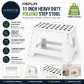 Keplin 11Inch Heavy Duty Folding Step Stool Non Slip Foldable Footstool