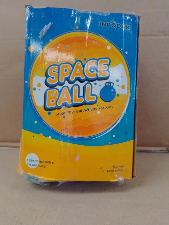 Inpodak Space Hopper 22Inches Hopping With Handle Outdoor Light Blue Ball 7+