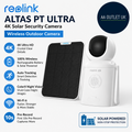 Reolink 4K Solar Camera Outdoor Wireless Altas PT Ultra Solar Panel 20000mAh