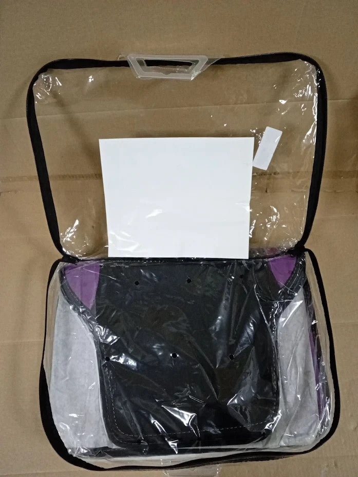 Flying Banner Carbon Fiber Car Seat Covers Floor Mats Full Set Black Purple New