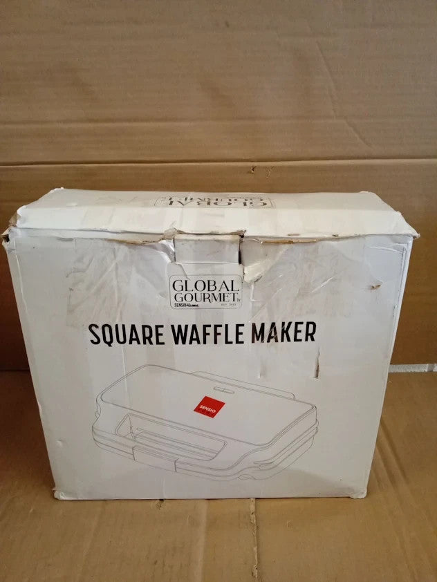 Global Gourmet Square Waffle Maker Iron Machine 1000w Electric Non Stick New