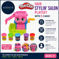 Play Doh Hair Styling Beauty Salon Playset 5 Cans Pretend Play Toys 3+