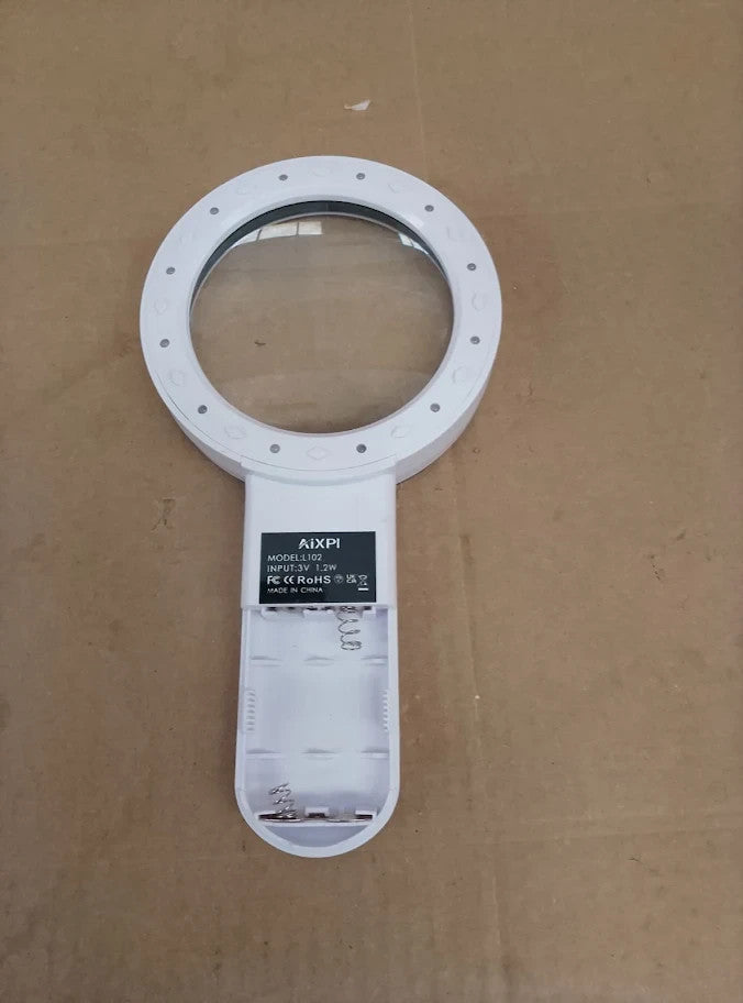 Magnifying Glass With Light Double Layer Lens Handheld Large Led Lighted