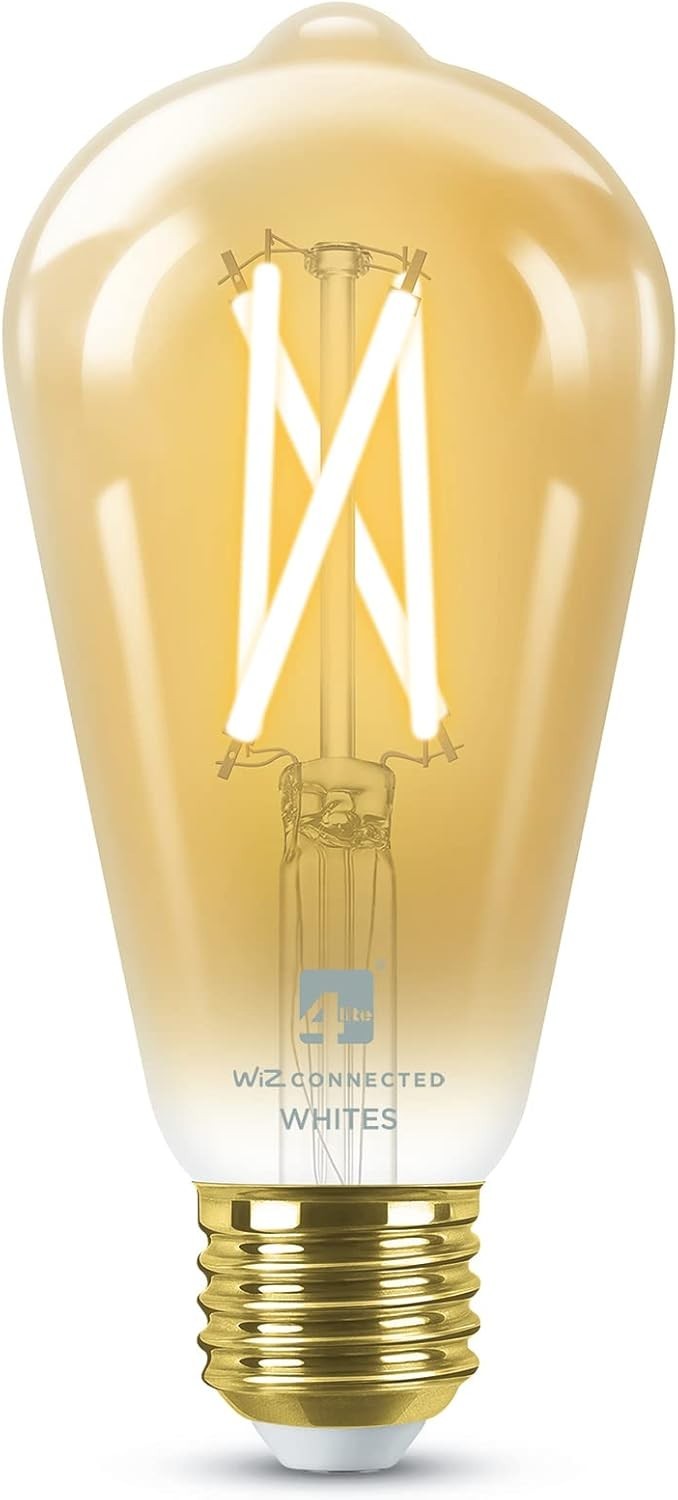 4lite Smart Wiz Connected LED Bulb Amber Filament ST64 E27 Screw WiFi 7W New
