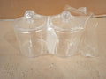 Relaxdays Cotton Swab Storage Container Set 3 Pad Holder Lidded Easy Care