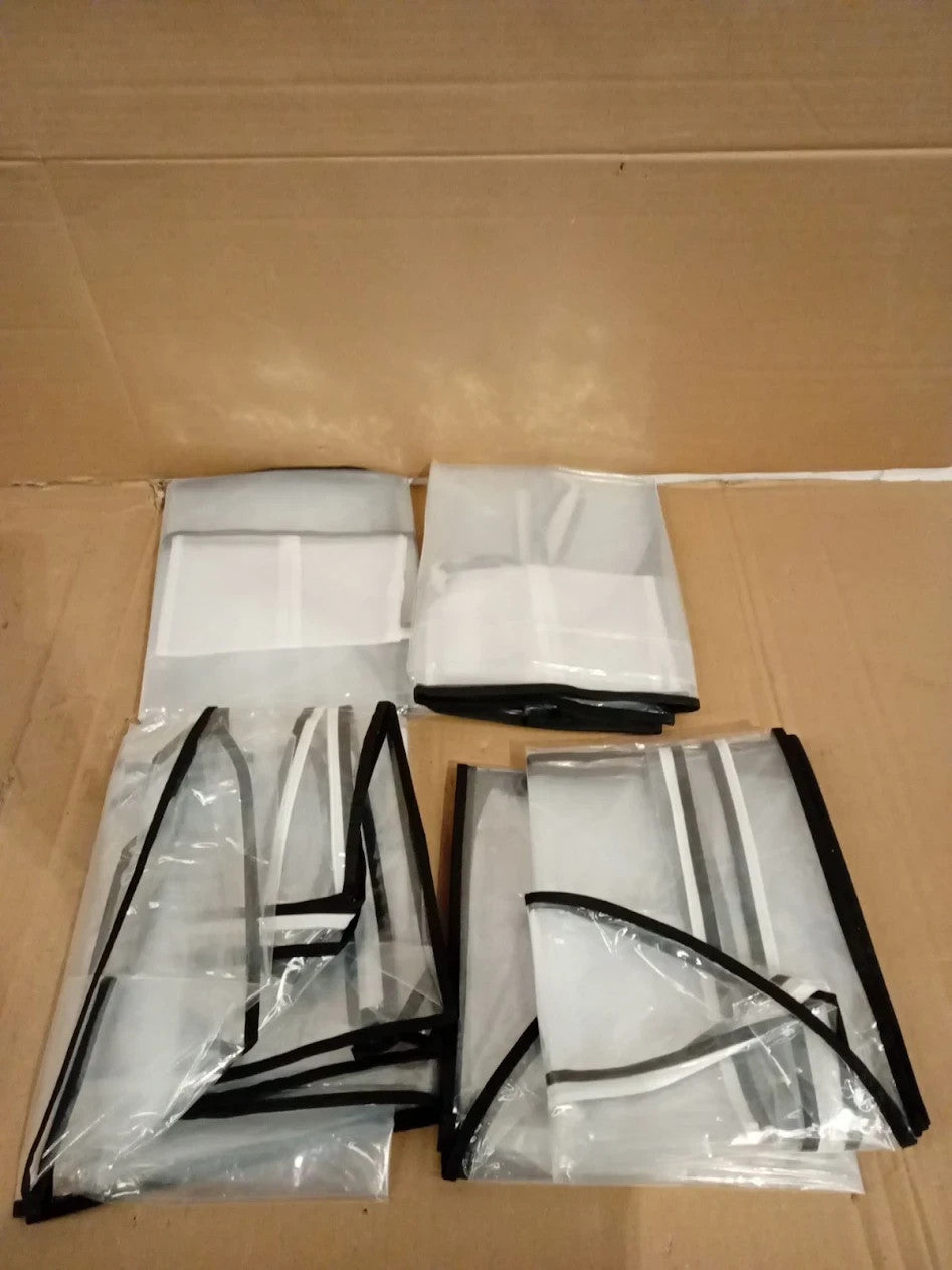 4 Pack Clear Garment Bags 40" With 10" Gusset Coats Suit Jackets PEVA Covers