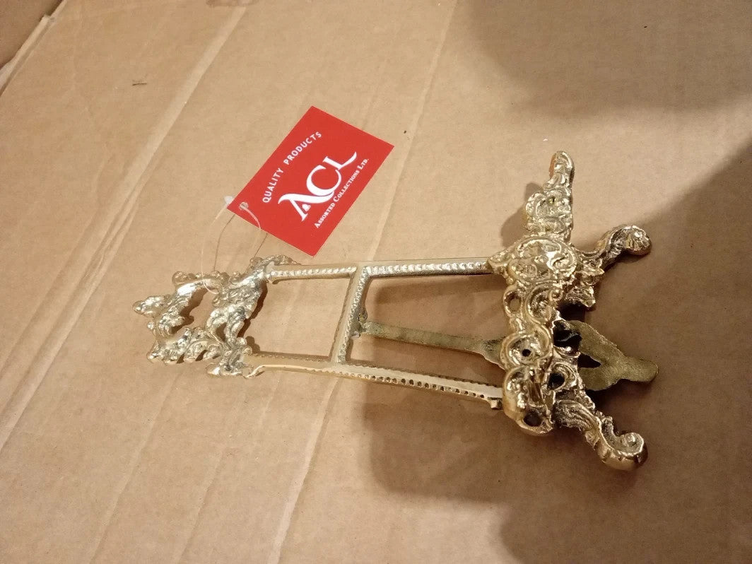 Brass Easel Display Stand 9in Picture Art Plate Wedding Sign Holder Decor New