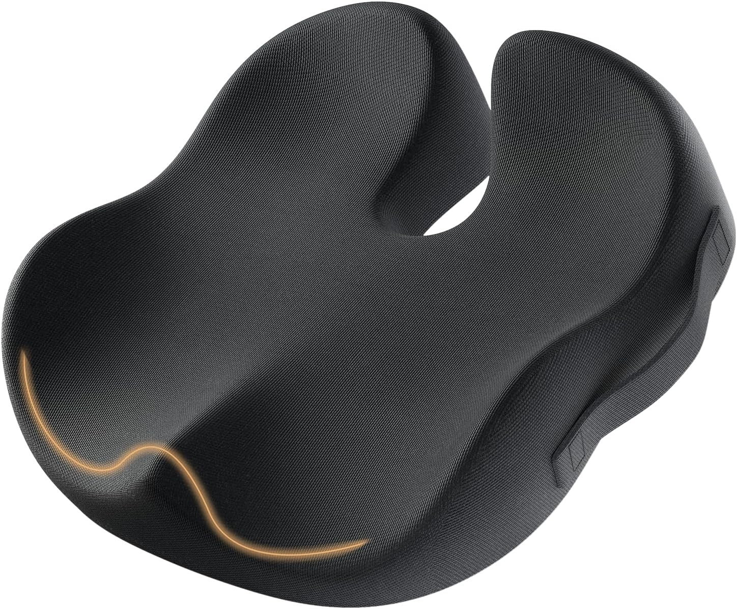 ProtoArc Office Desk Chair Cushion Ergonomic Coccyx Memory Foam Seat Large Black
