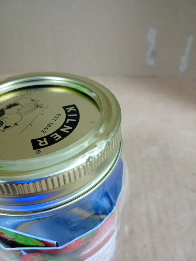 Kilner 0.5L  Lid Preservation Jar Round Glass Screw Top Storage Jam Chutney