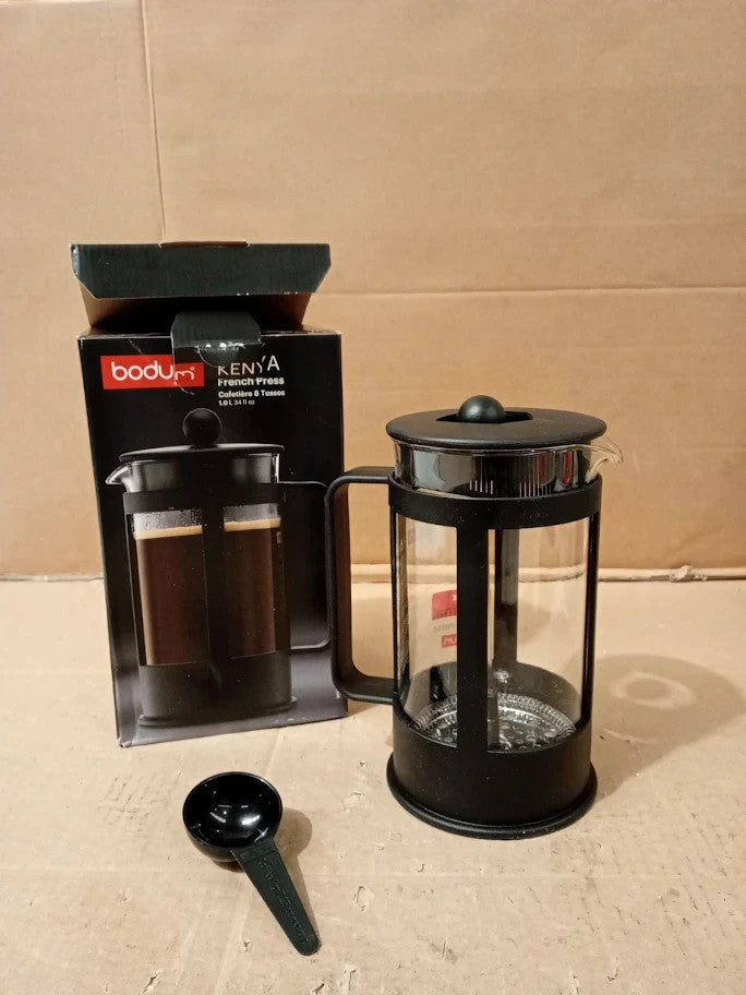 Bodum French Press Kenya 1L  8Cups Manual Coffee Maker Heat Resistant Glass