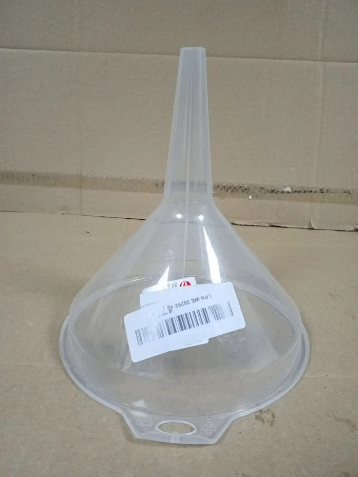 Plastic Funnels Narrow Necked Bottles Clear Transparent White Heavy Duty New