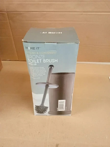 Heim It Mens Start It Toilet Cleaner Set Brush Large Bowl 34.3x13.2x13.2cm New