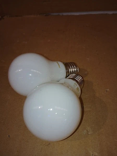 Philips LED Frosted A60 Light Bulb 2 Pack Warm White 2700K E27 Edison Screw