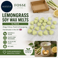Lemongrass Soy Wax Melts 16 Pack Zingy Citrus Fresh Energising Natural