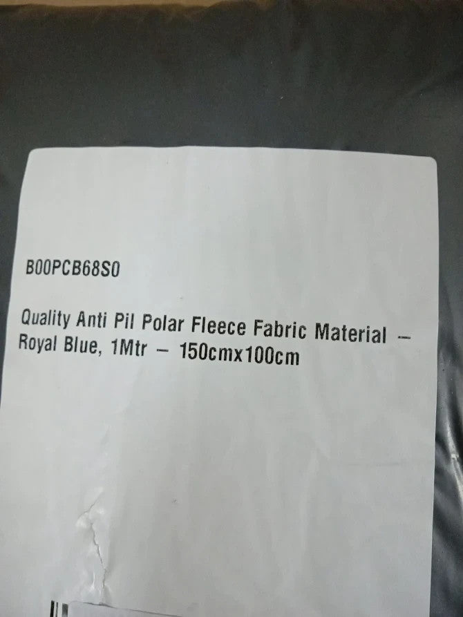 Anti Pil Polar Fleece Fabric Royal Blue 1 Metre 150cm Wide Material Design New